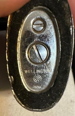 Vintage Lighter Lot- Wellington Table Lighter, wolf Zippo & Multi Purpose Zippo in case