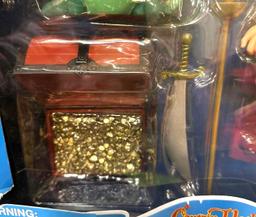 NIB Captain Hook Deluxe Action Figure set- New Old stock