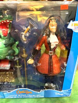 NIB Captain Hook Deluxe Action Figure set- New Old stock