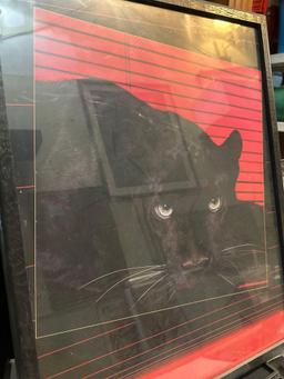 Framed Black Panther Print