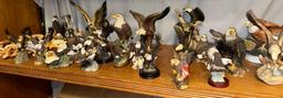 26 Cast Porcelain American Eagle Statues- Great Condition