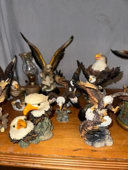 26 Cast Porcelain American Eagle Statues- Great Condition