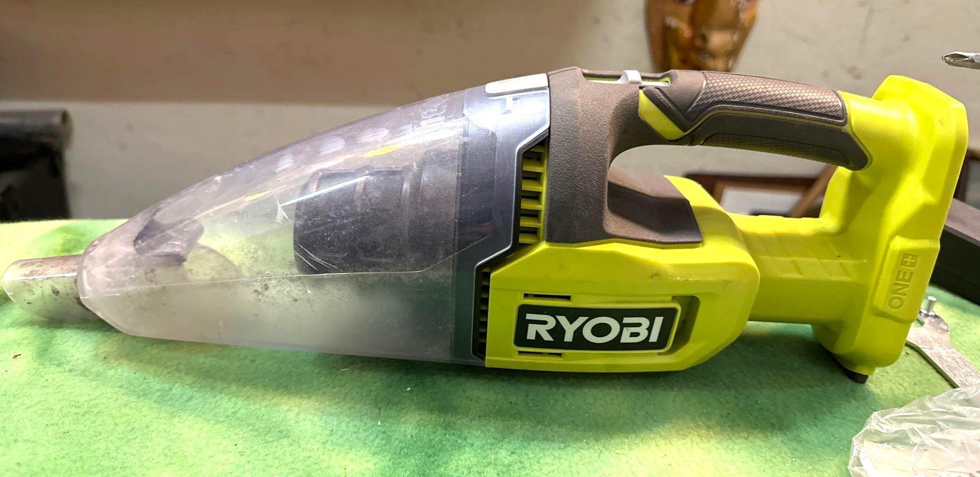 Ryobi Tool Lot-2 Drills, Angel Grinder, Vacuum, Worklight, 18v Battery & Charger- Works