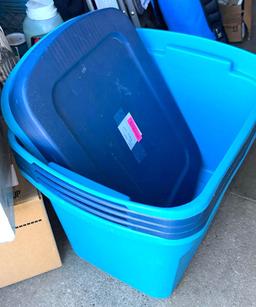 5 Sterilite Storage Totes with lids