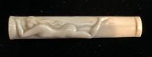 1940's Cigarette Holder with Very fine carving of a Nude Woman