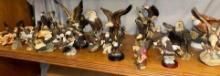 26 Cast Porcelain American Eagle Statues- Great Condition