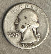 1945 Silver Quarter