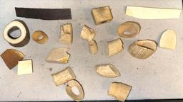 19 Pieces of really Old Mammoth Ivory from Alaska