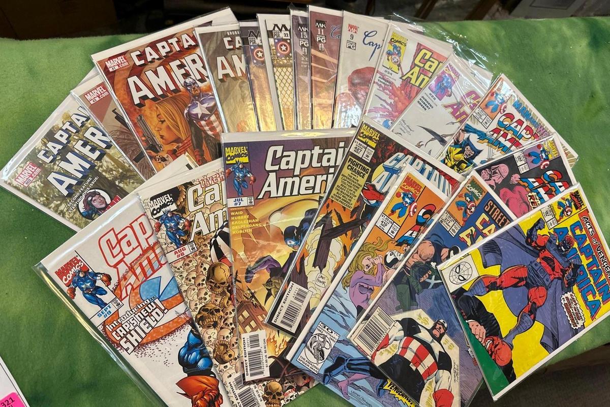 20 Captain America Comic Books