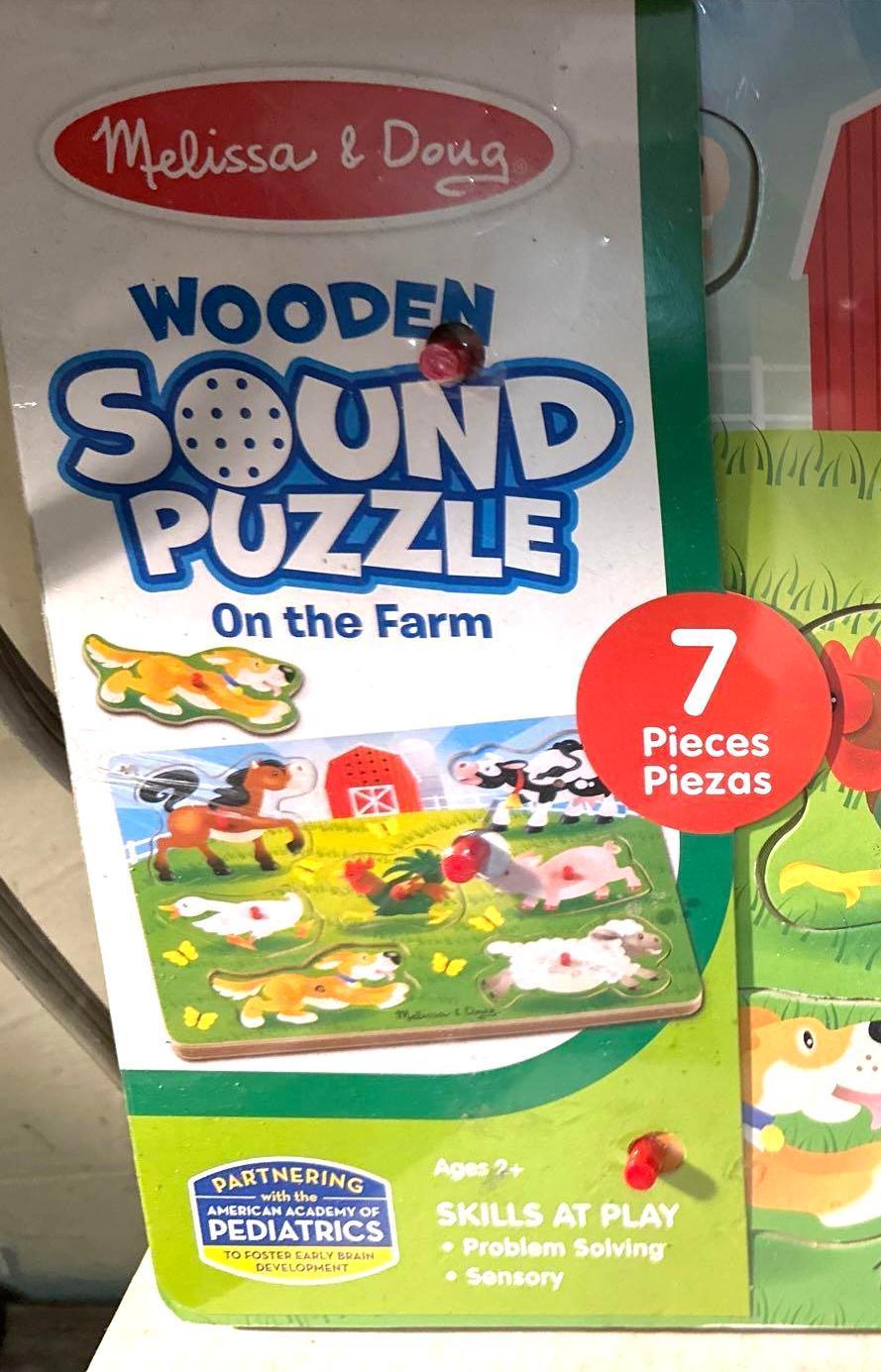 3 New Sealed Children's Wooden Puzzles