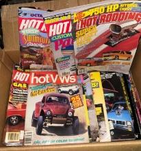 Box Full of Vintage Hot Rod Magazines
