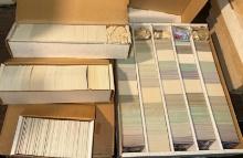 5 row Box & 3 Small Boxes of Baseball Cards from 1980's-1990's- Unsearched from Storage unit