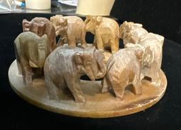 Elephant Ring carved Stone