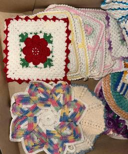 40 Vintage Crochet Pot Holders