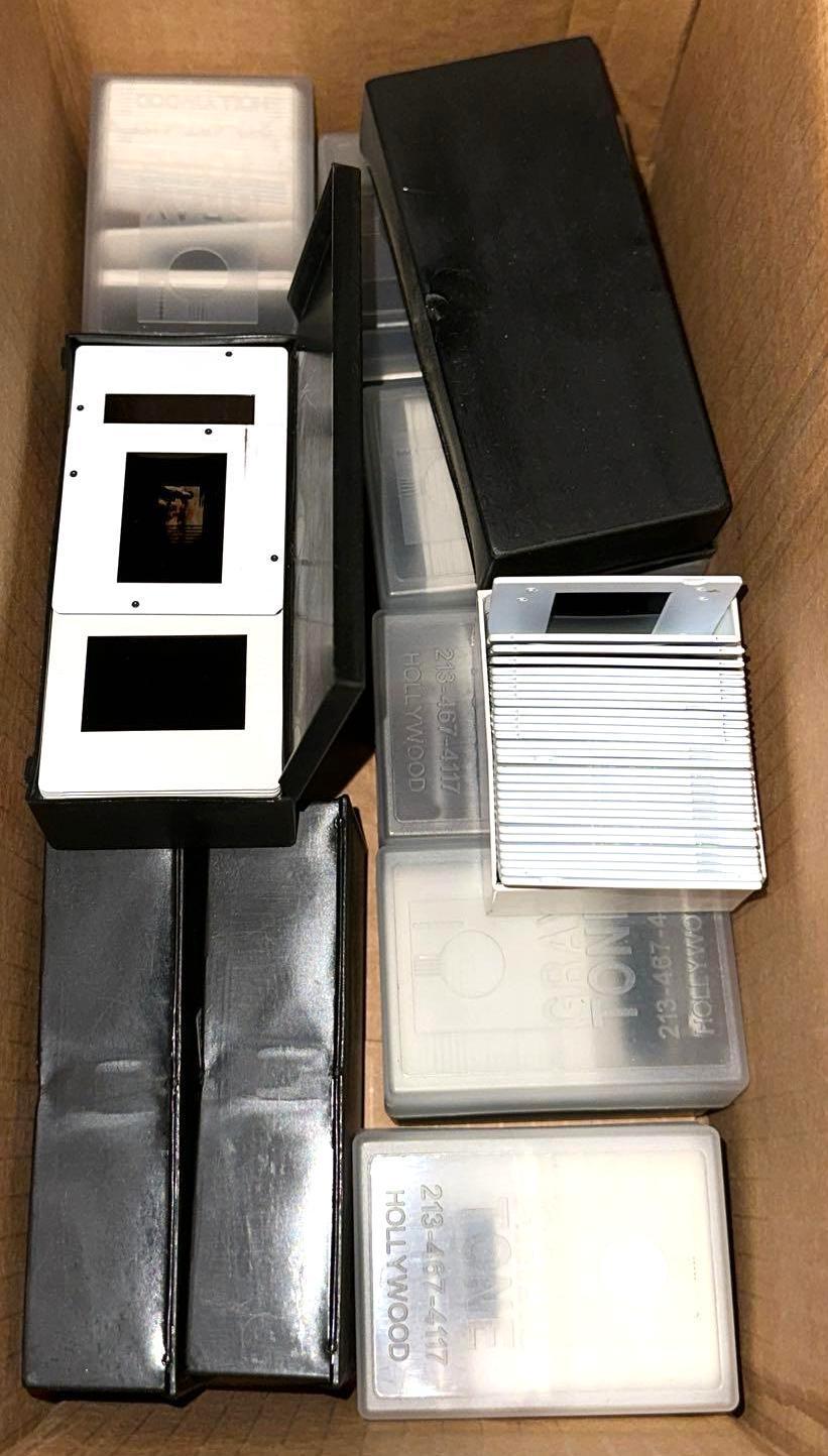 Box Full of Vintage Photo Slides