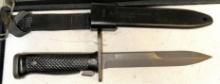 US Military M6 Bayonet W/Scabbard 6 3/4" Blade 11 1/2" total Bayonet Length