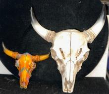 2 Decorative Wall Skulls