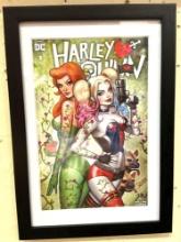 Framed Harley Quinn 12" x 9"