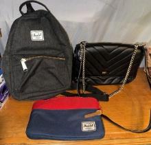 New w/tags DKNY Purse and Mini Herschel Backpack and Wallet
