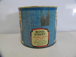 Bond Street; pipe tobacco canister established over 100 years