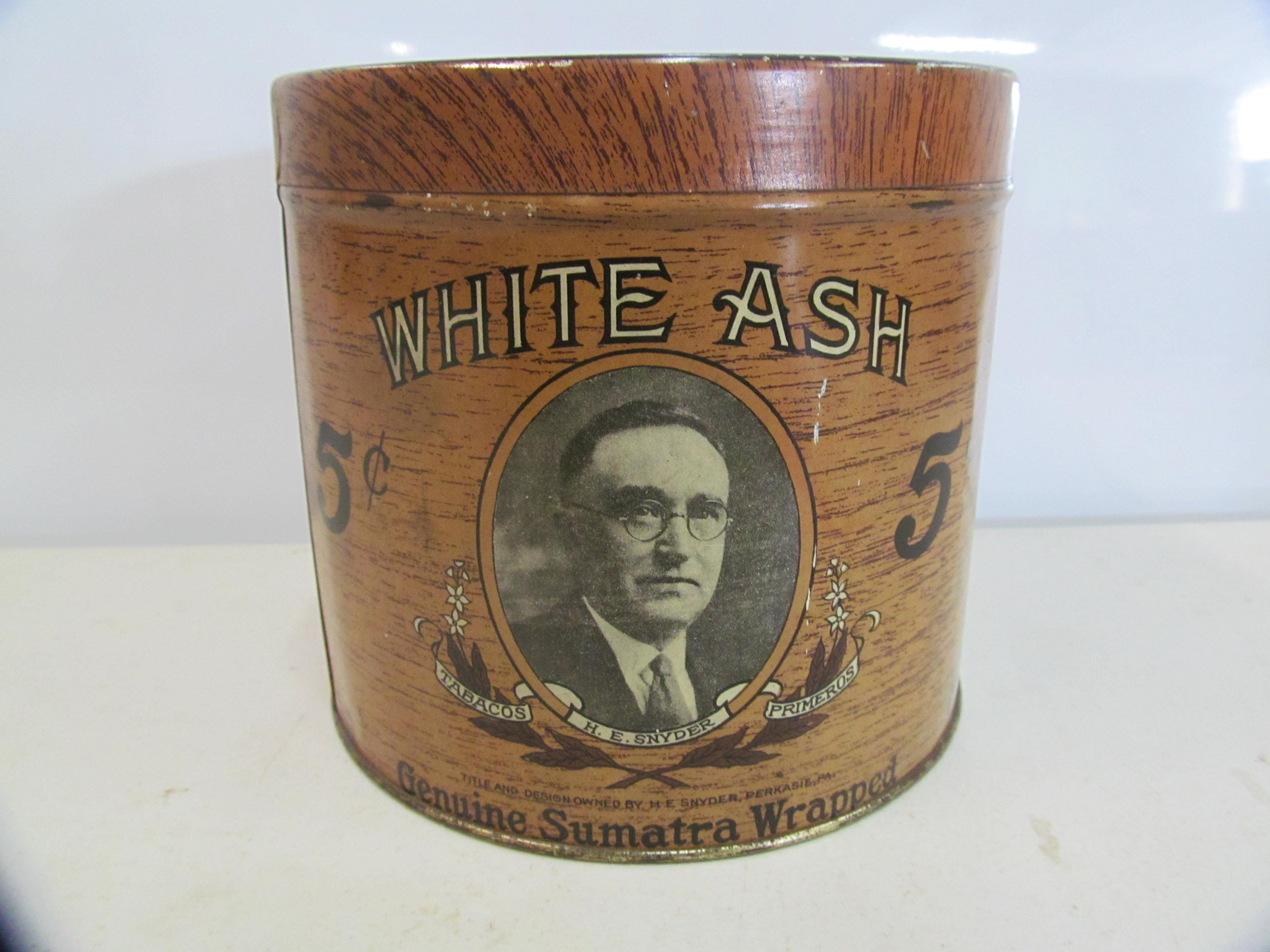 White Ash; $.05 cigar Genuine sumatra wrapped canister