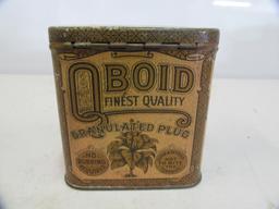 Q Boid; Granulated plug rectangular tin