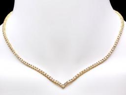 18k Yellow Gold 8.50ct Diamond Necklace