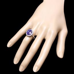 18k Gold 7.50ct Tanzanite 1.00ct Diamond Ring