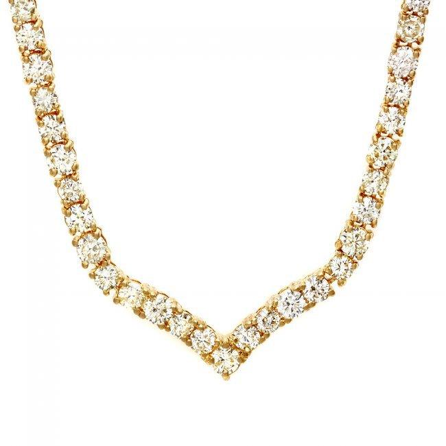 18k Yellow Gold 8.50ct Diamond Necklace