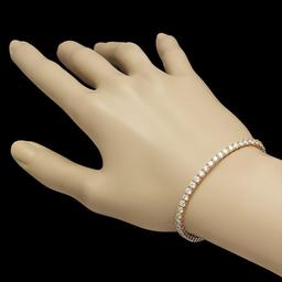 14K Gold 6.28ct Diamond Bracelet