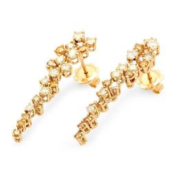 14K Gold 2.20cts Diamond Earrings