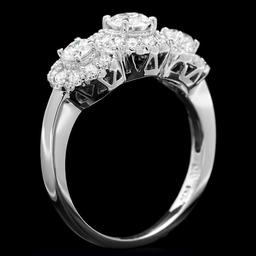 14k White Gold 1.3ct Diamond Ring