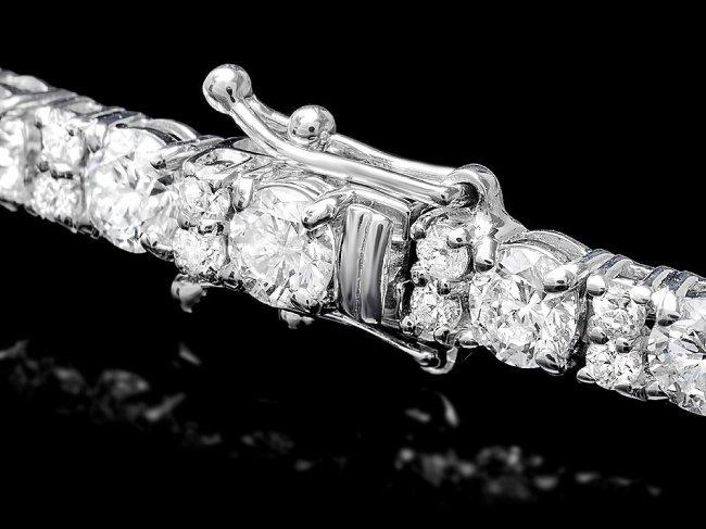 18k White Gold 8.60ct Diamond Bracelet