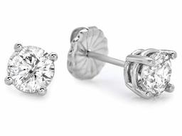 14k White Gold 1.60ct Diamond Earrings