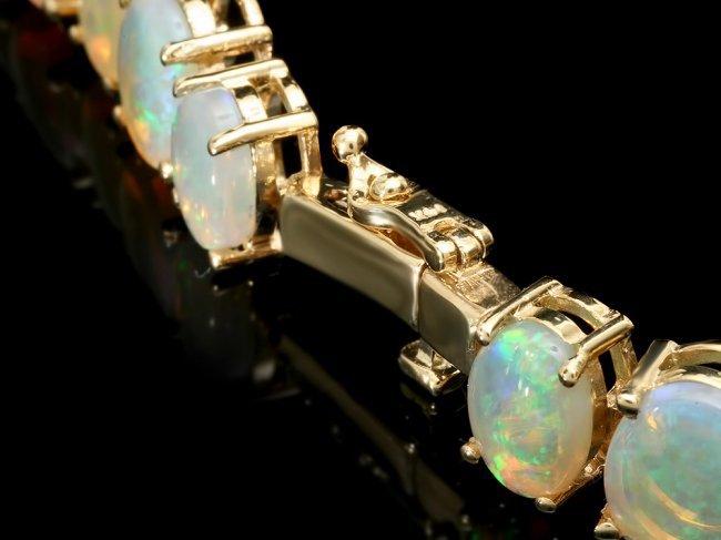 14k Yellow Gold 50.00ct Opal Necklace