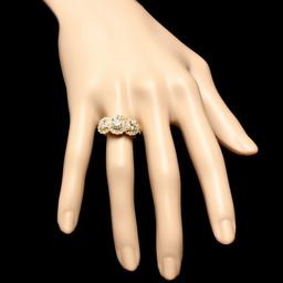 14k Yellow Gold 2.3ct Diamond Ring