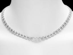 18k White Gold 24ct Diamond Necklace