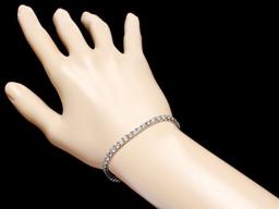 18k White Gold 7.50ct Diamond Bracelet