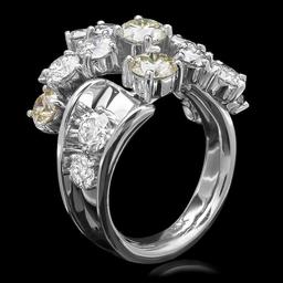 14k White Gold 5.20ct Diamond Ring