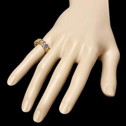 14k Yellow Gold 7.80ct Sapphire Ring