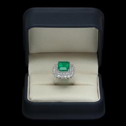 14K Gold 6.92 Emerald 2.75 Diamond Ring