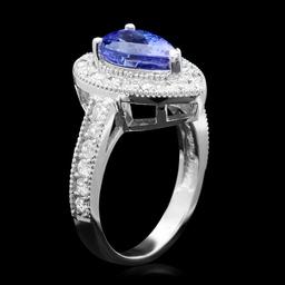 14k Gold 2.50ct Tanzanite 1.00ct Diamond Ring