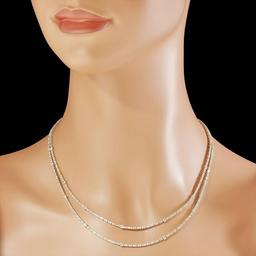 18K Gold 10.79ct Diamond Necklace