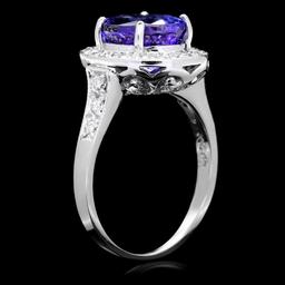 14k Gold 4.00ct Tanzanite 0.50ct Diamond Ring