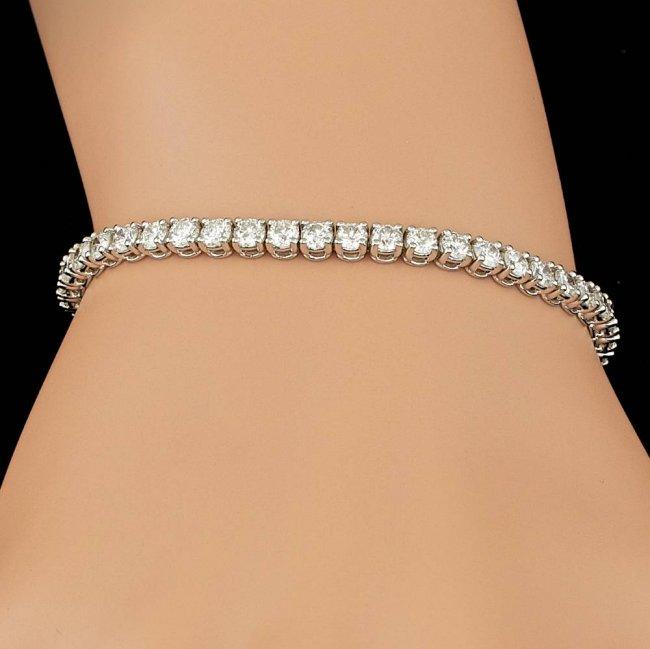 18k White Gold 6.50ct Diamond Bracelet