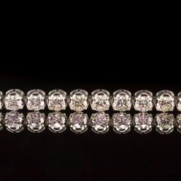 18K Gold 7.33ct Diamond Bracelet