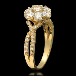 14k Yellow Gold 1.90ct Diamond Ring