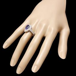 14k Gold 2.50ct Tanzanite 1.00ct Diamond Ring