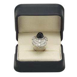 14K Gold 13.58ct Star Sapphire 2.47ct Diamond Ring