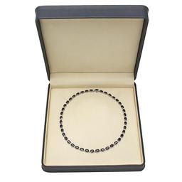14K Gold 43.10ct Sapphire 1.51ct Diamond Necklace